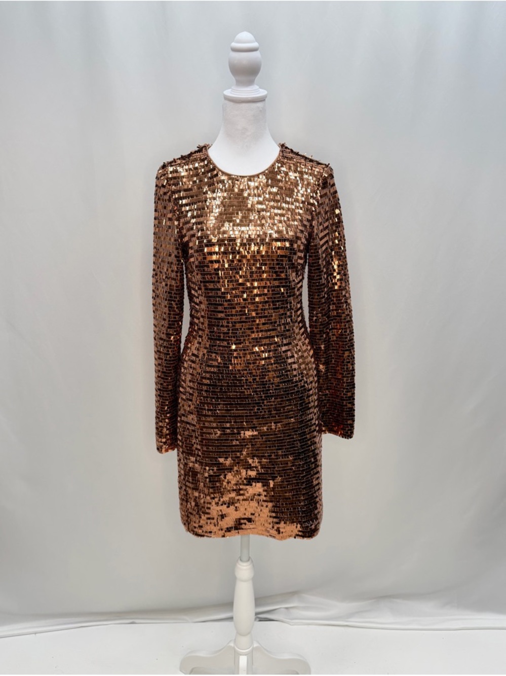 Gianni Bini Rose Gold Sequin Mini Dress